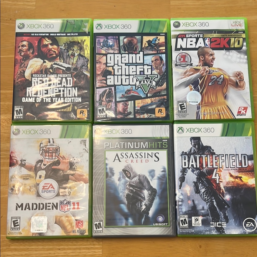 Xbox 360 Game Bundle - Action and Adventure